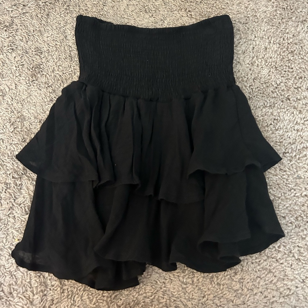 SHEIN Black Layered Skirt